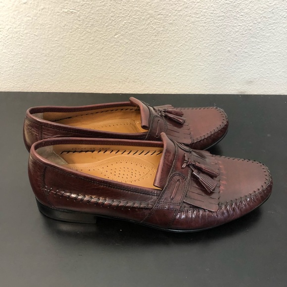 Florsheim Mens Burgundy Brown Leather Loafers main image 10
